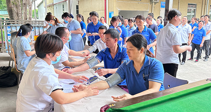 J9官网新材组织员工体检，为健康护航